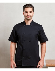 P-PR656-Short Sleeve Chefs Jacket 2
